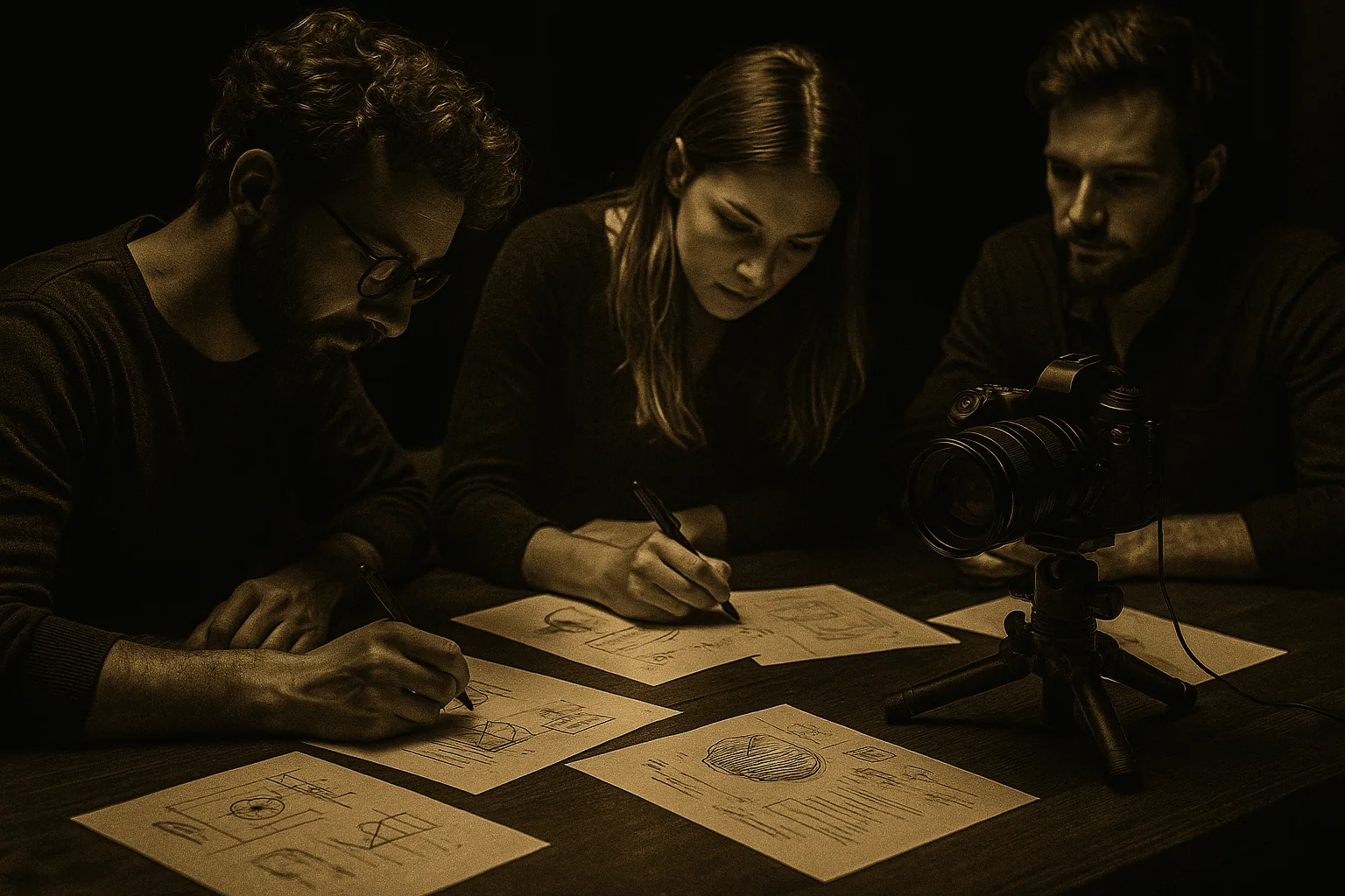 element5 Team bei der kreativen Content-Planung – Strategie, Design und Storytelling im kreativen Arbeitsprozess.