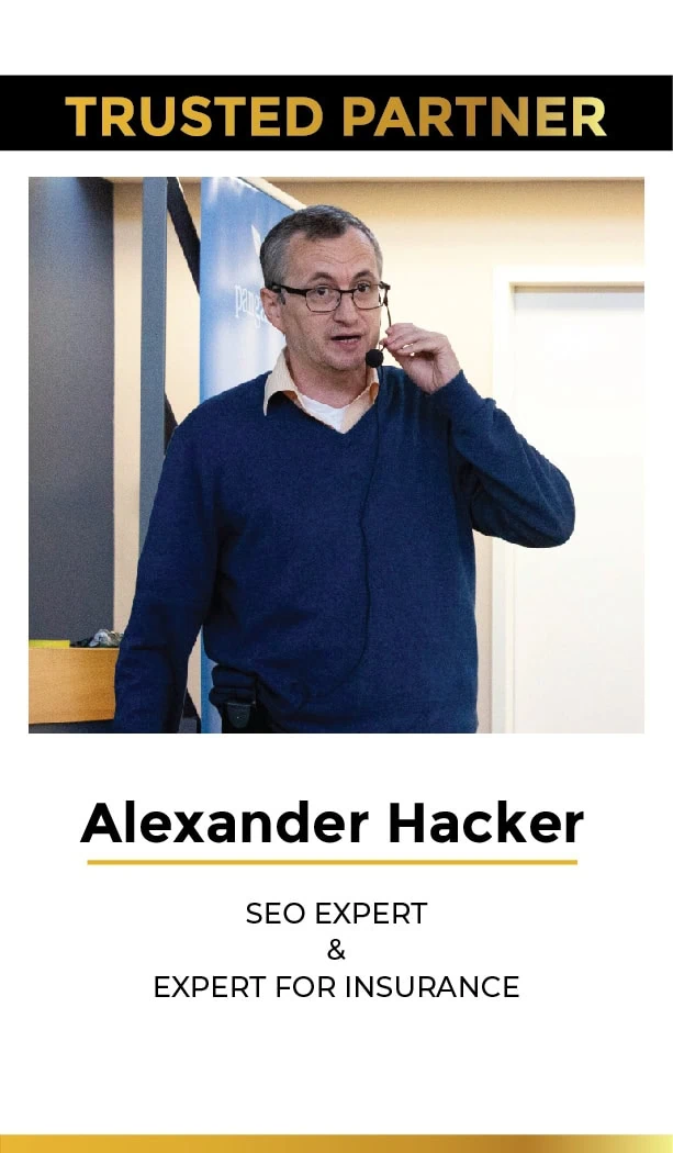 Bild team card - Alexander Hacker trusted partner element5 seo expert and insurance expert
