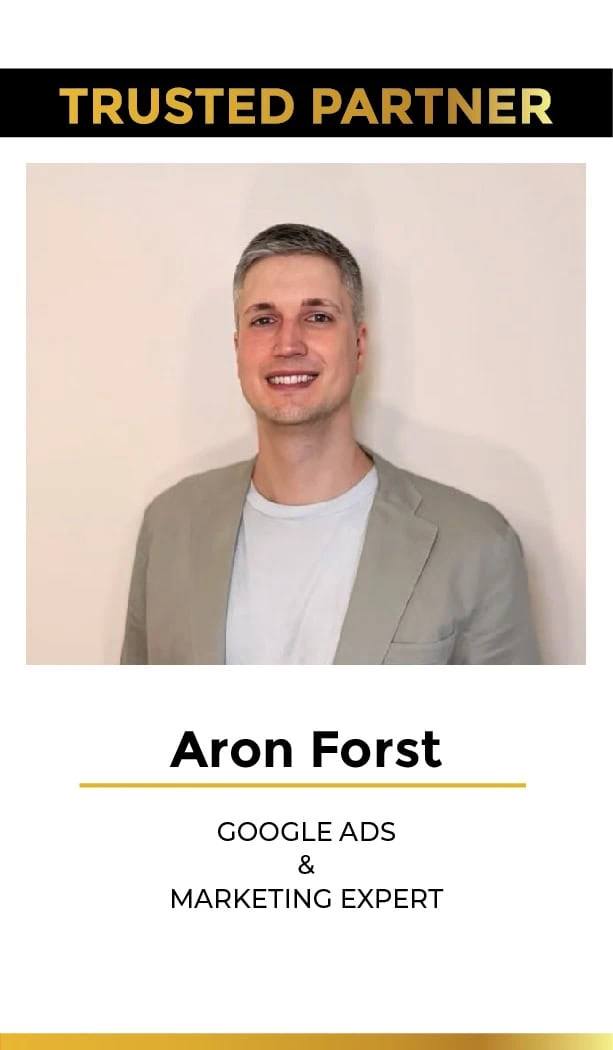 Bild und Team Card von - Aron Forst element5 Trusted Partner - Google Ads und Marketing Expert